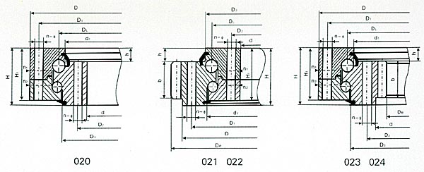 Double Row Angular Contact Ball Slewing Bearing